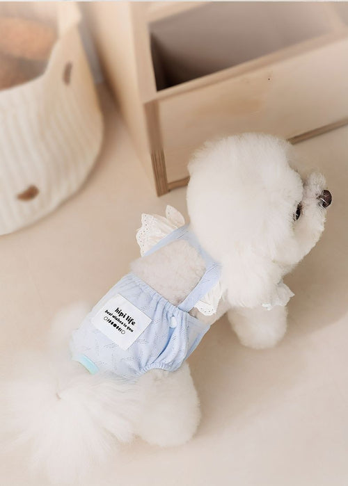 Pet Protective Underwear in White