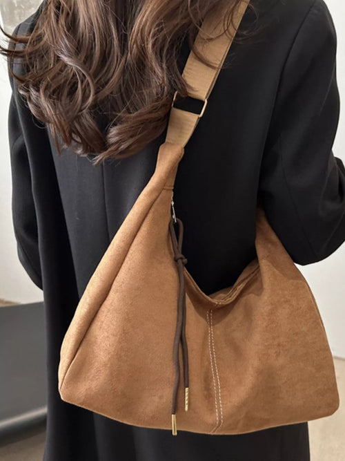 Suede Crossbody Bag