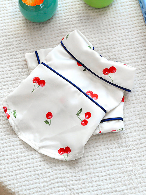 Satin Cozy Pet Pajamas in Navy