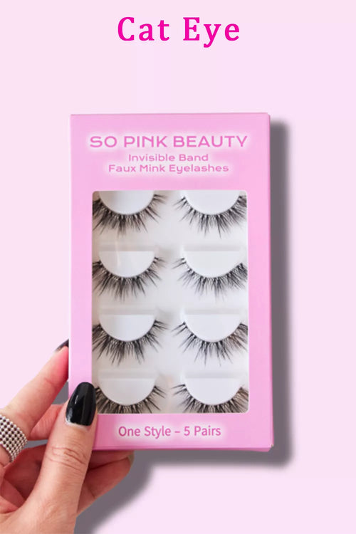 Faux Mink Eyelash Set in Cat Eye