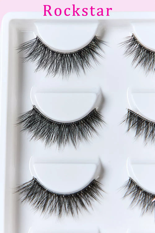Faux Mink Eyelash Set in Noir