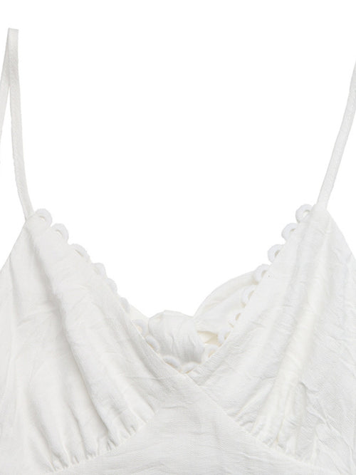 Lace Detail Tiered Dress
