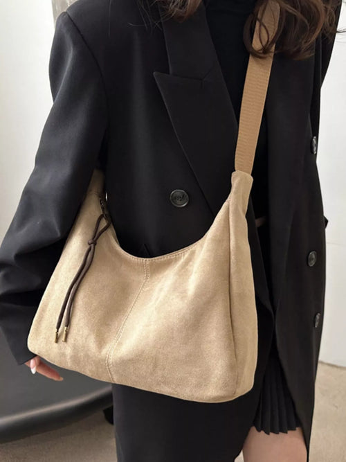 Suede Crossbody Bag