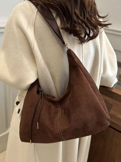 Suede Crossbody Bag