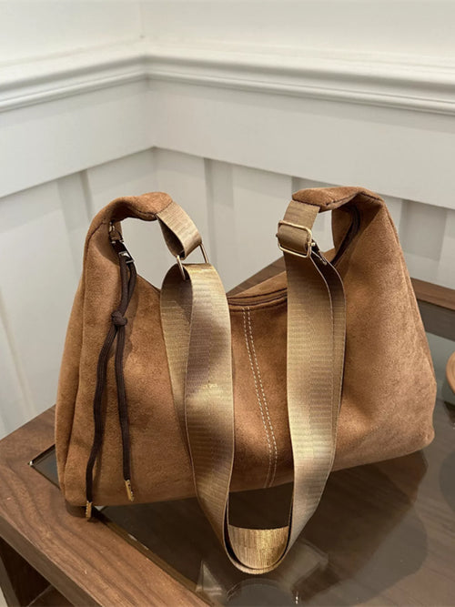 Suede Crossbody Bag