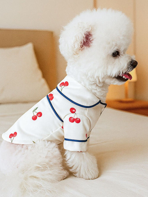 Satin Cozy Pet Pajamas in Navy