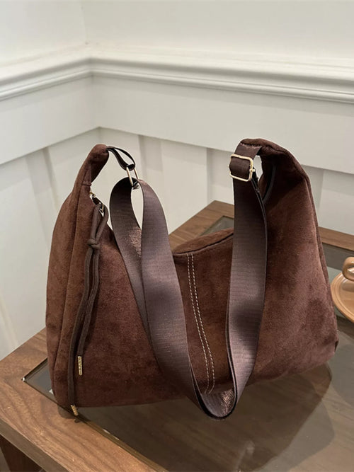 Suede Crossbody Bag