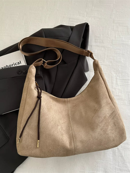 Suede Crossbody Bag