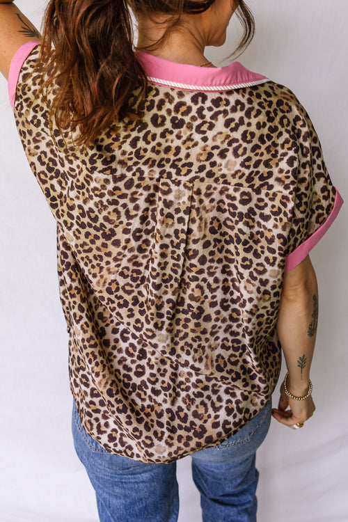 Leopard Short Sleeve Shirt in Leopard