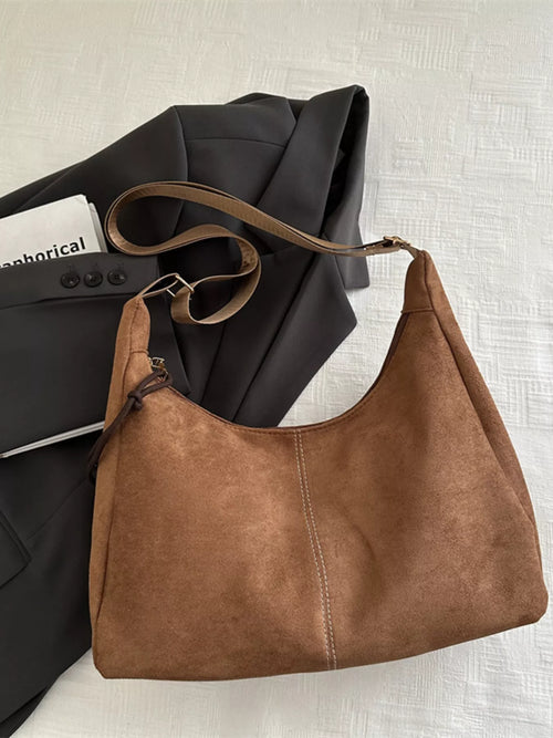 Suede Crossbody Bag