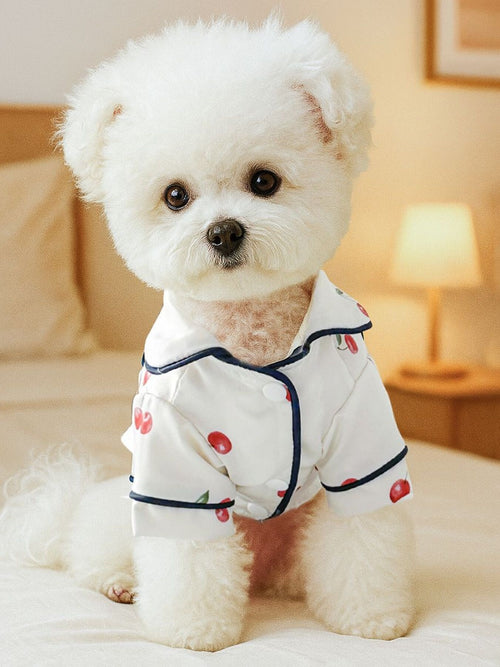 Satin Cozy Pet Pajamas in Navy
