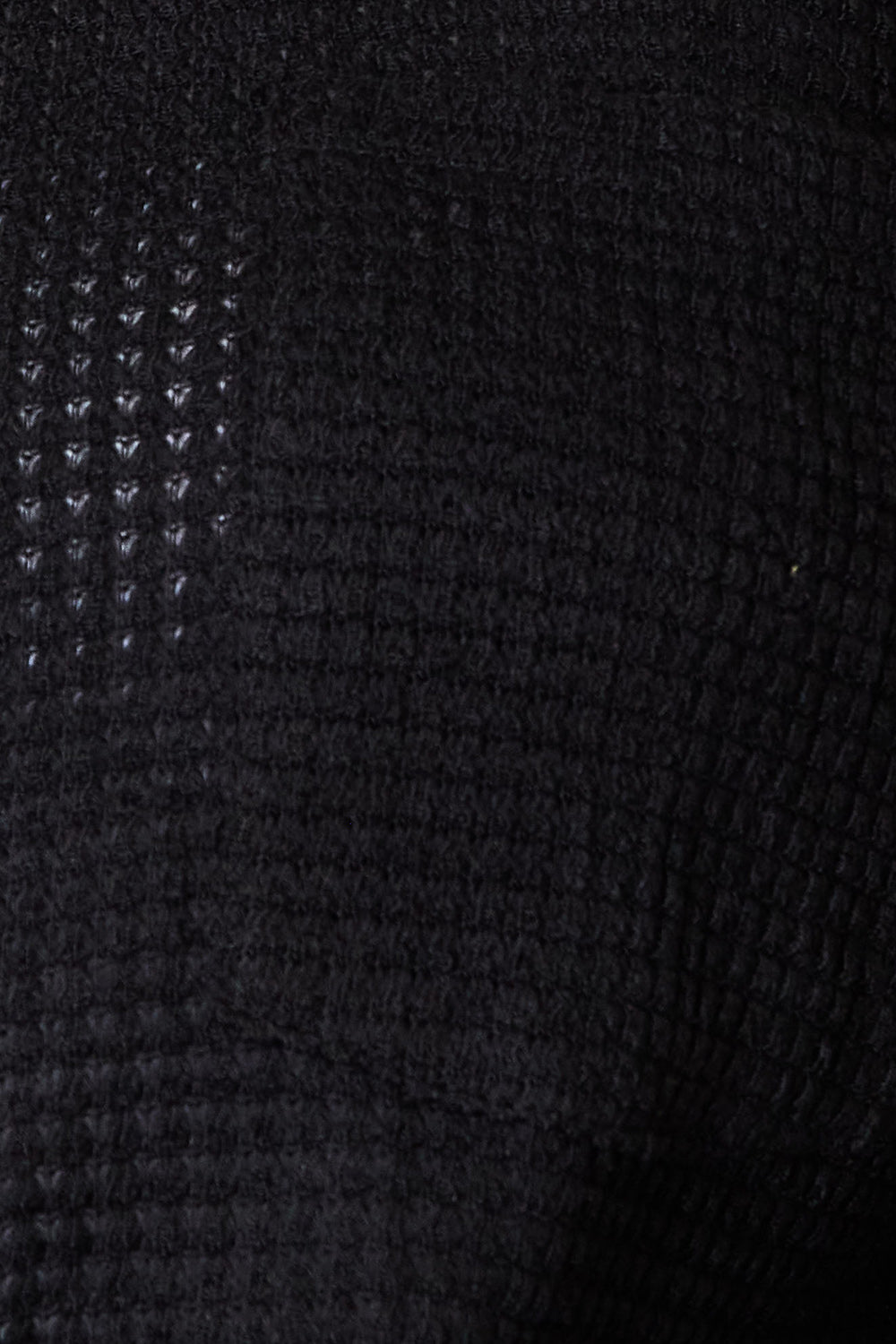 Waffle-Knit Collared Shirt
